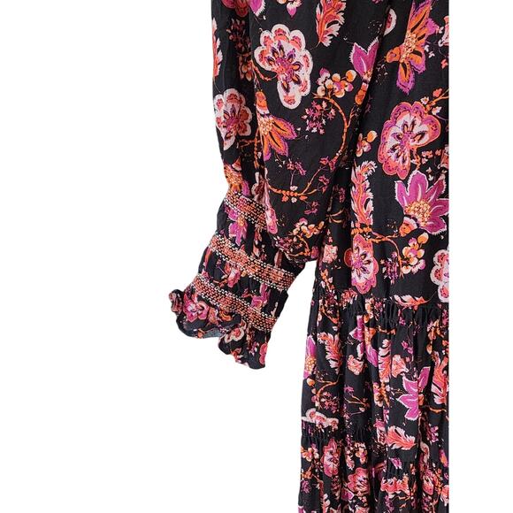 Free People Sweet Escape Maxi Dress XS Boho Prairie Floral Cottagecore Festival - Picture 5 of 16